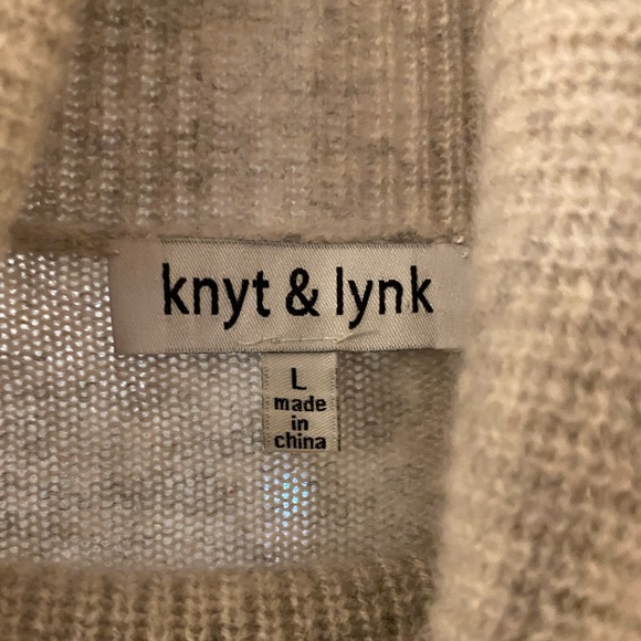 Knyt & Lynk Cashmere Jemmye Sweater Lg - Picture 7 of 8